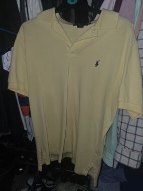 Polo by Ralph Lauren Light Yellow Men’s Short-Sleeve Polo